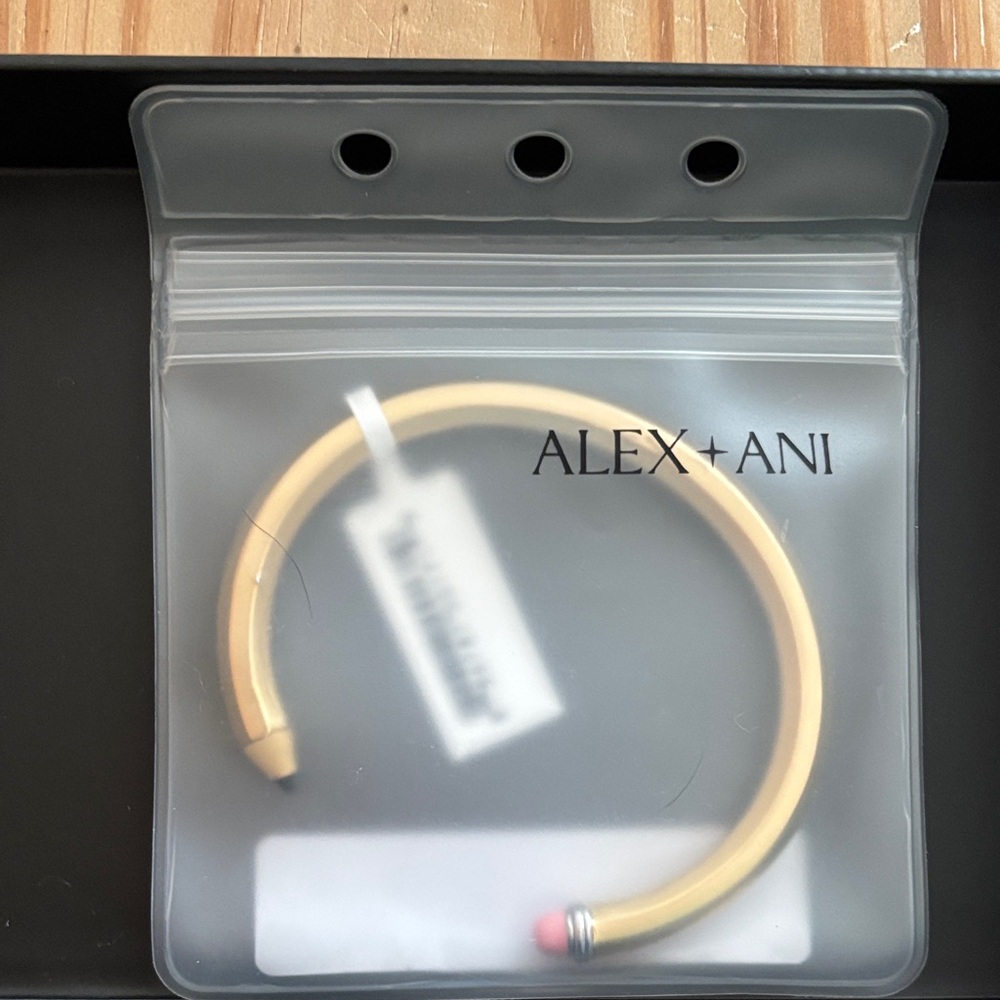 Alex and Ani Gold Pencil-Inspired Bracelet - Picture 4 of 5
